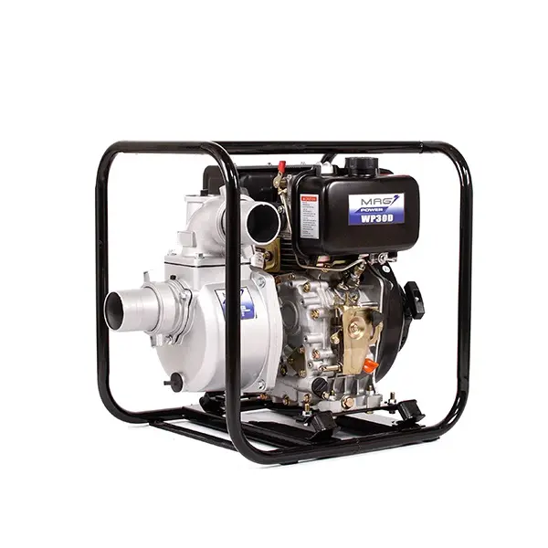 MOTOBOMBA AUTOCEBANTE DE 7 HP DE 3" X 3" 4 TIEMPOS 600 LTS/MIN 26MTS A DIESEL ENCENDIDO MANUAL MOD. MAG-30D REF. EBA-1001 MARCA MAG
