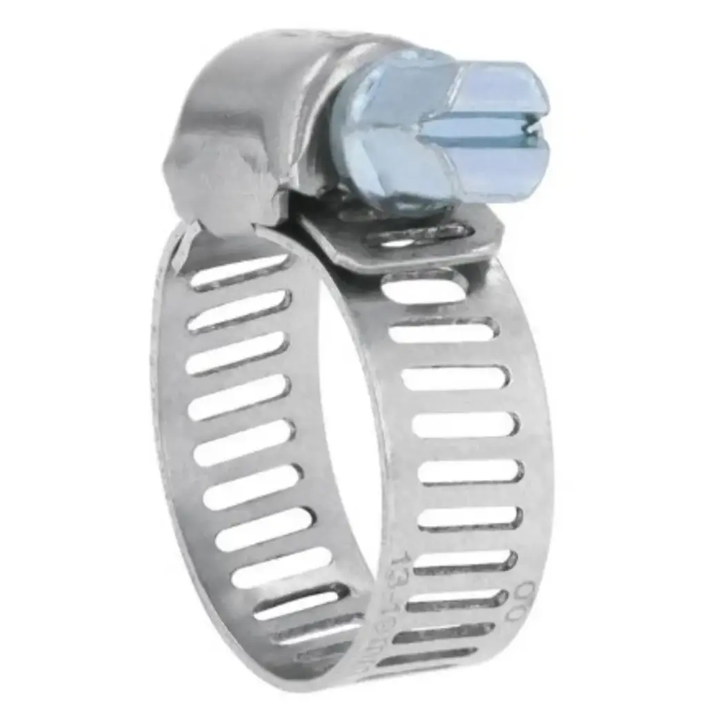 ABRAZADERA DE ACERO INOXIDABLE ( 1/2" X 3/4" ) C/TORNILLO UNIDAD MOD.AB-06 REF. 44231 MARCA FIERO