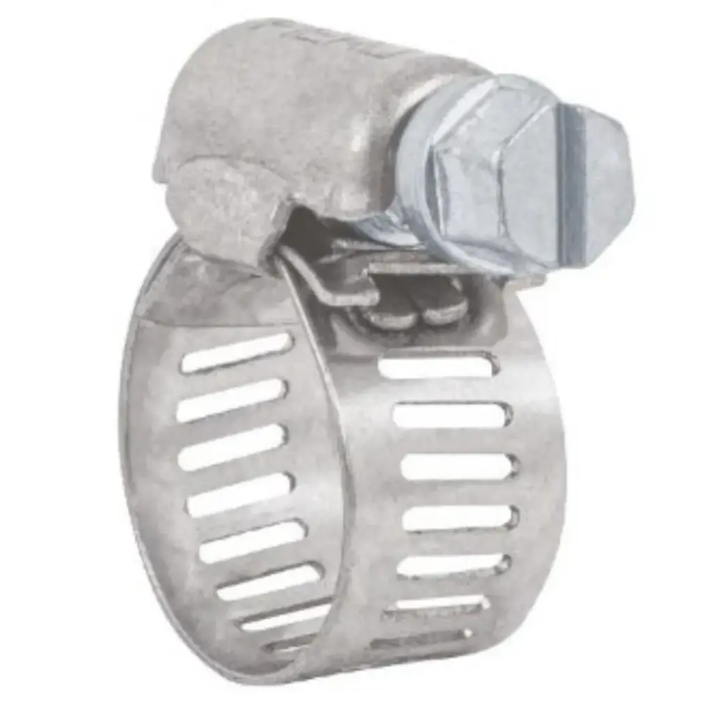 ABRAZADERA DE ACERO INOXIDABLE ( 1/2" X 3/4" ) C/TORNILLO UNIDAD MOD.AB-6 REF. 44233 MARCA FIERO