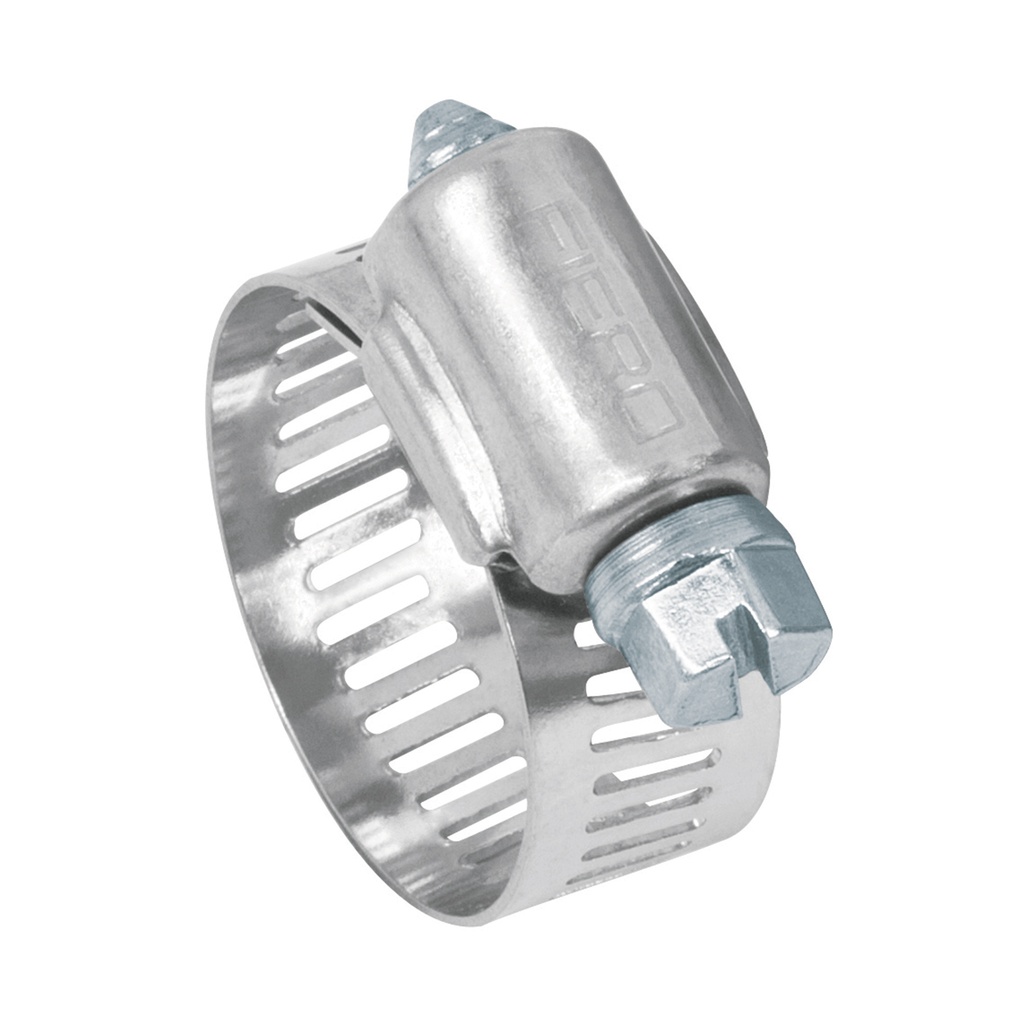 ABRAZADERA DE ACERO INOXIDABLE ( 3/4" X1 1/16" ) C/TORNILLO UNIDAD MOD.AB-10 REF.44235 MARCA FIERO