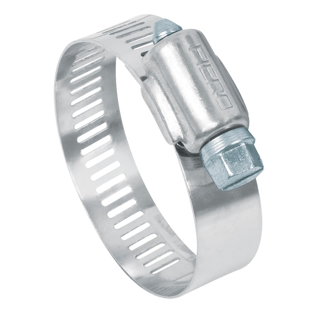 ABRAZADERA DE ACERO INOXIDABLE ( 3/4" X1 3/4" ) C/TORNILLO UNIDAD MOD.AB-20 REF.44238 MARCA FIERO