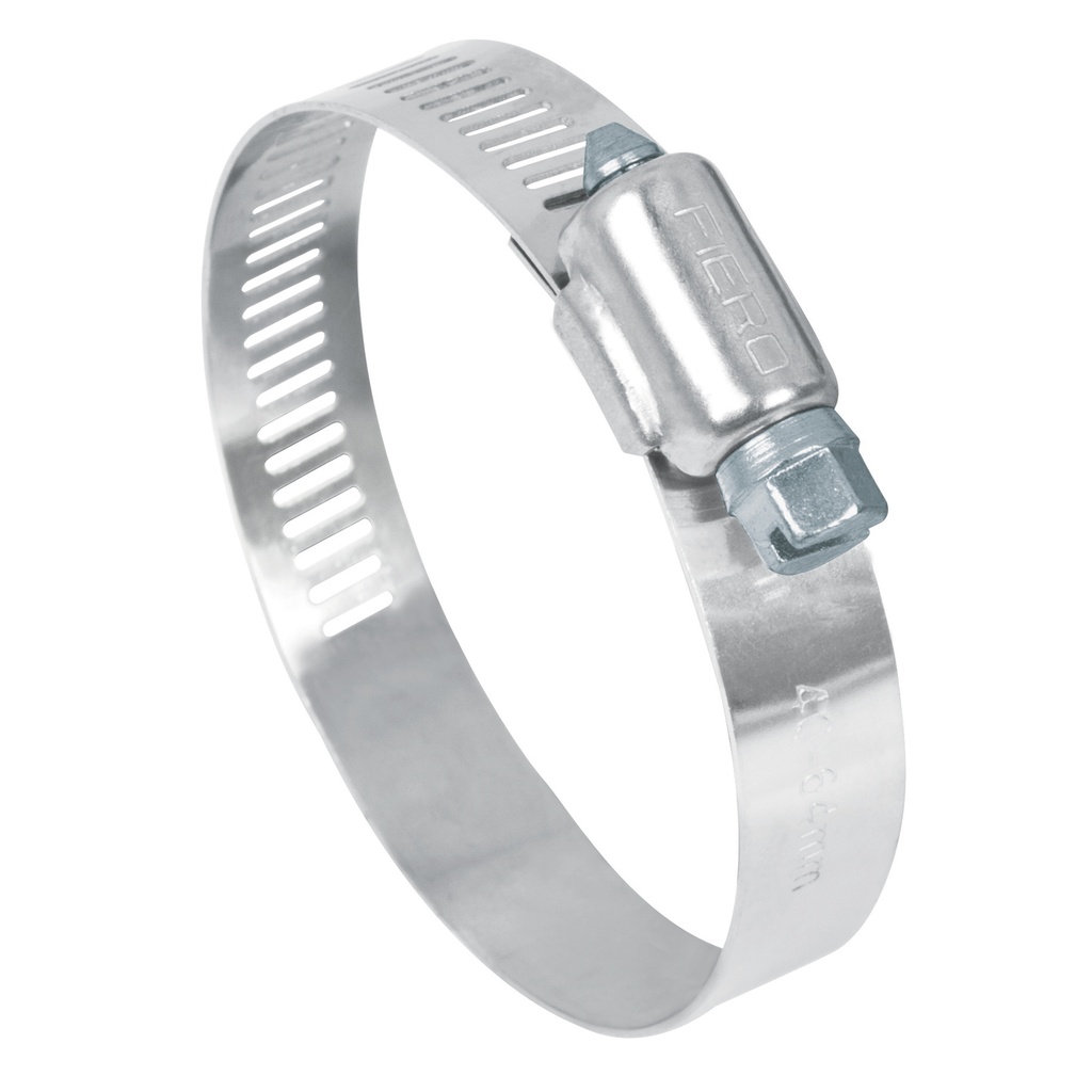 ABRAZADERA DE ACERO INOXIDABLE (1.9/16 X 2.1/2") C/TORNILLO UNIDAD MOD.AB-32 REF.44241 MARCA FIERO
