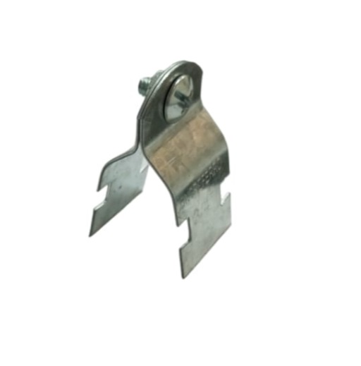ABRAZADERA UNISTRUT DOBLE GALVANIZADA DE 1" C/TORNILLO Y TUERCA (PAR) REF. AB10 CONCREFERRO