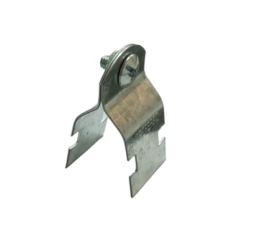 ABRAZADERA UNISTRUT DOBLE / MOROCHA GALVANIZADA DE 1/2" C/ TORNILLO Y TUERCA (PAR) EF. AB12 CONCREFERRO 