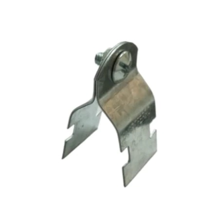 ABRAZADERA UNISTRUT DOBLE / MOROCHA GALVANIZADA DE 2" C/ TORNILLO Y TUERCA (PAR) REF. AB20 CONCREFERRO 