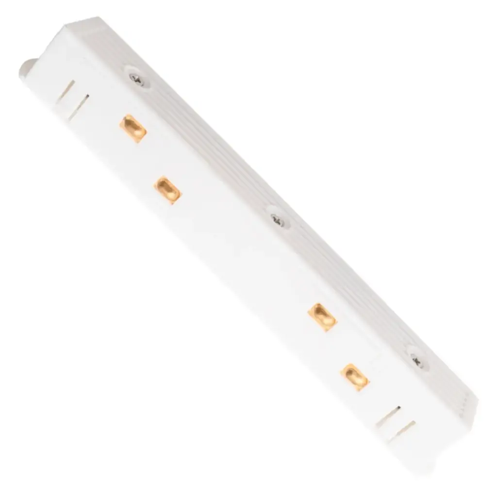 ACCESORIO / ALIMENTADOR / CONECTOR DE CONTINUIDAD PARA RIEL TRACK LIGHT 48 V BLANCO REF. LUM-943 LUMIND