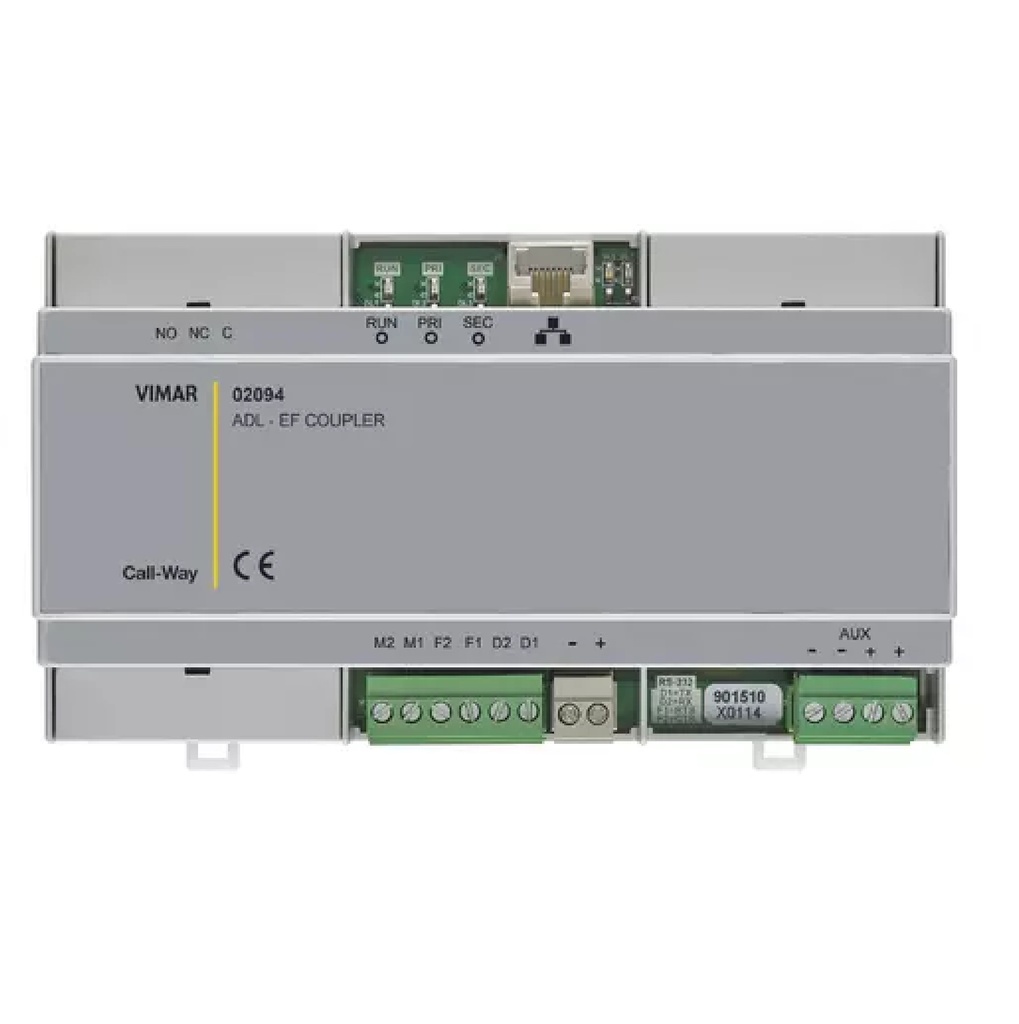 ACOPLADOR ADL-EF LINEA GESTION DE ETHERNET Y SONIDO 24 VDC REF. 01902 SERIE CALL WAY MARCA VIMAR