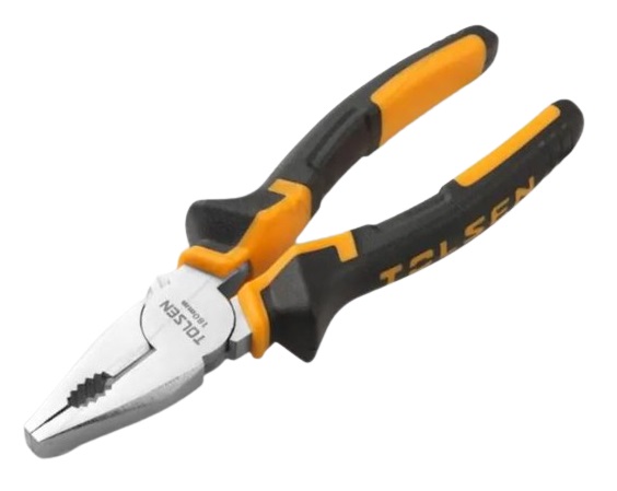 ALICATE COMBINADO 180 MM - 7" ACERO FORJADO / MANGO PLÁSTICO BICOMPONENTE REF. 10001 MARCA TOLSEN