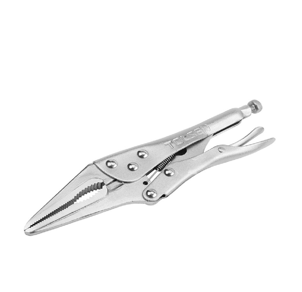 ALICATE DE PRESIÓN DE PUNTA 230MM 23" ACERO NIQUELADO REF:10052 MARCA TOLSEN
