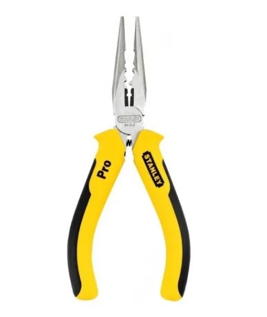 ALICATE PUNTA FINA PROF. CON FORRO C/B REF. 84-053 MARCA STANLEY