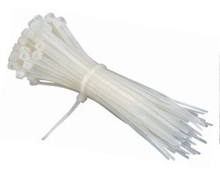 AMARRA CABLE/ TIRRAP/ CINCHOS DE NYLON 7.5 X 400 MM BLANCO BOLSA 100 PZAS REF. 001997 MARCA ANDELI