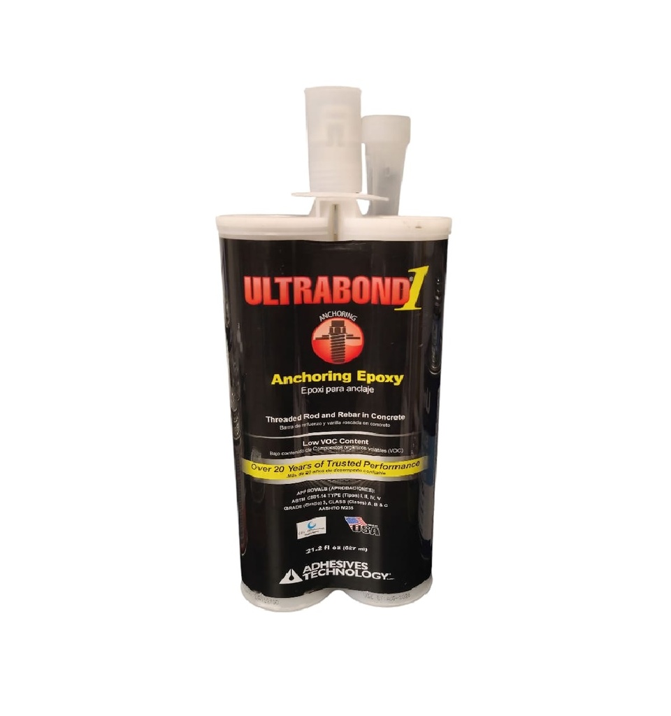 ANCLAJE QUIMICO EPOXICO DE INYECCION ( ALTA CARGA ) ULTRA BOND 1 CARTUCHO 627 ML REF. 20005