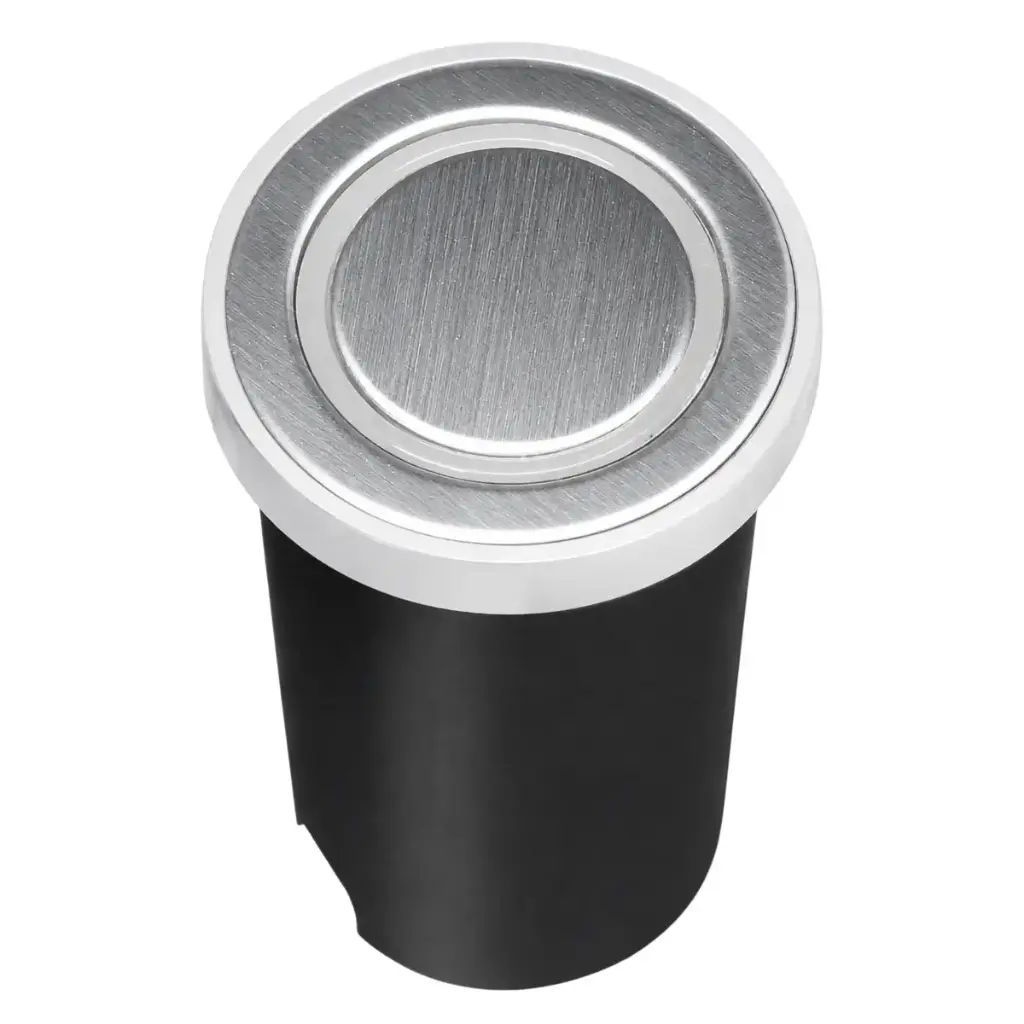 APLIQUE / LUMINARIA REDONDA PISO 2W 3000K 100-240V IP65 ACERO INOX.HOODS REF.LUM-509 MARCA LUMIND