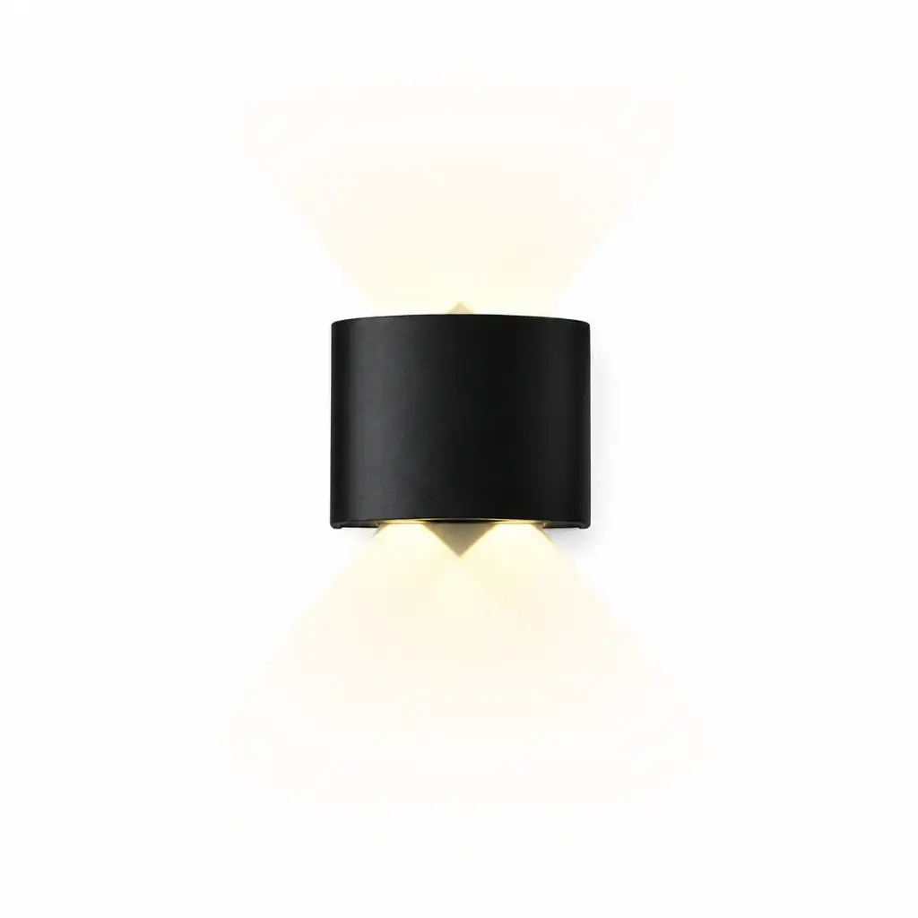APLIQUE DE PARED CURVED 4W 4500K 85-265V IP65 NEGRO REF. HY8012W MARCA ILUMINAK