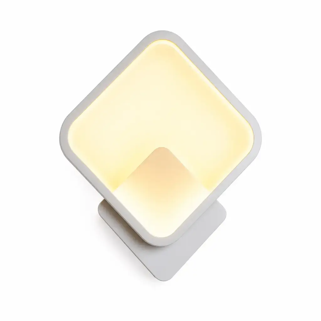 APLIQUE DE PARED EVO 14W 3500K IP20 22 CM X 25 CM COLOR BLANCO REF. A3914WHWW MARCA ILUMINAK
