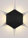 APLIQUE DE PARED FLOWER 6W 85-265V IP65 NEGRO REF. HY8235 MARCA ILUMINAK
