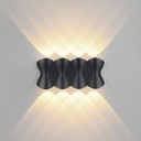 APLIQUE DE PARED TESSELL 8W 4500K 85-265V IP65 NEGRO REF. HY8348BK MARCA ILUMINAK