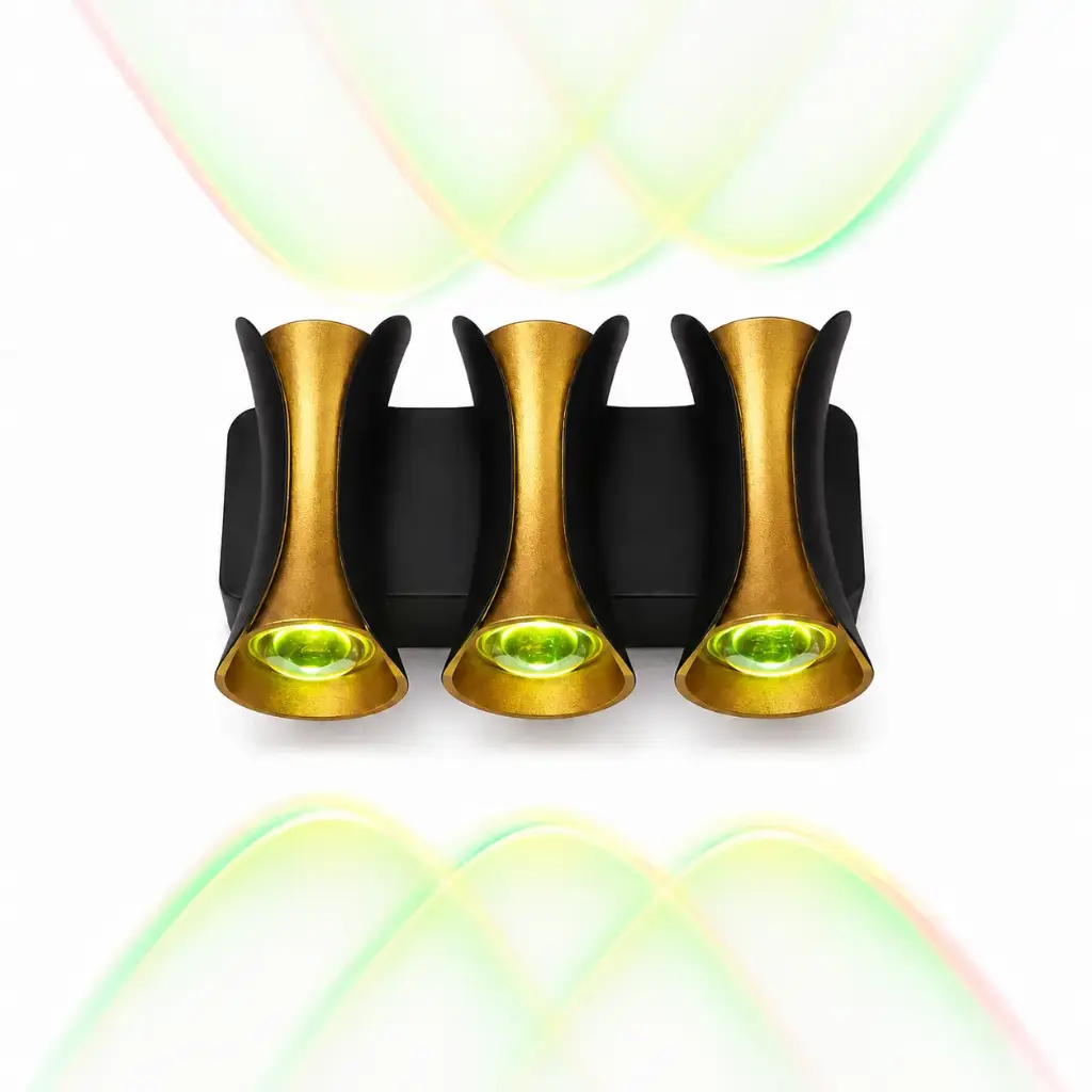 APLIQUE DE PARED VIBE 6W RGB 85-265V IP65 COLOR NEGRO REF. AHY8264R MARCA ILUMINAK