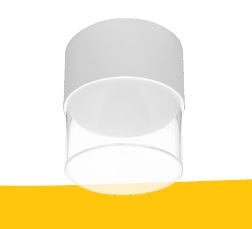 APLIQUE DE TECHO LED INTEGRADO SUPERFICIAL 12W 3000K OSRAM2835 BLANCO REF. LUM-926 MARCA LUMIND