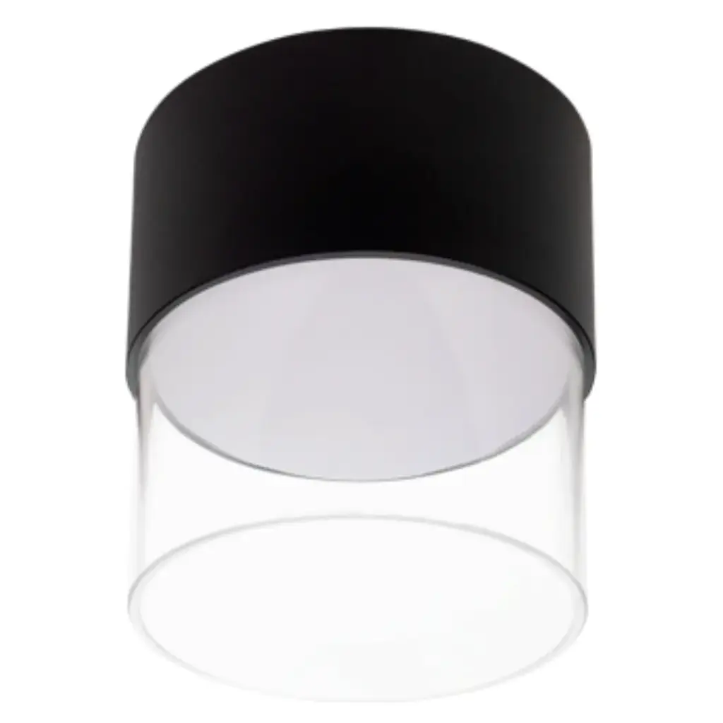 APLIQUE DE TECHO LED INTEGRADO SUPERFICIAL 12W 3000K 85-265V OSRAM2835 NEGRO REF. LUM-925 MARCA LUMIND