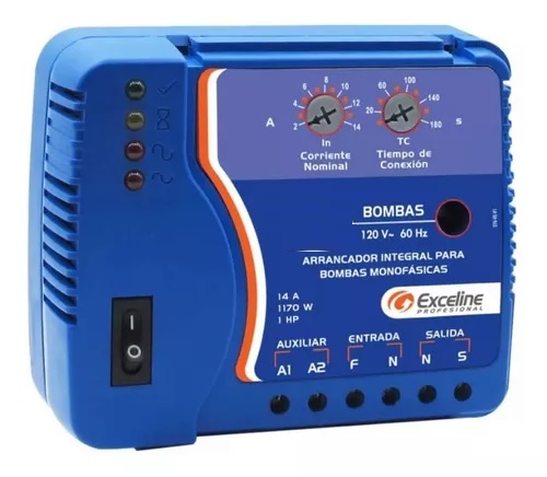 ARRANCADOR PARA BOMBAS 4 EN 1 220 V ( 2 HP ) BORNERA REF. GAM-B220 / 003983 MARCA EXCELINE