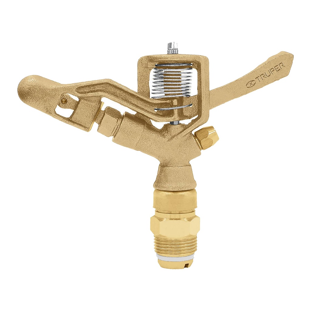 ASPERSOR / ROCIADOR AGRICOLA DE LATON 90 PSI 14MT DE ALCANCE 360° REF. 10316 MARCA TRUPER