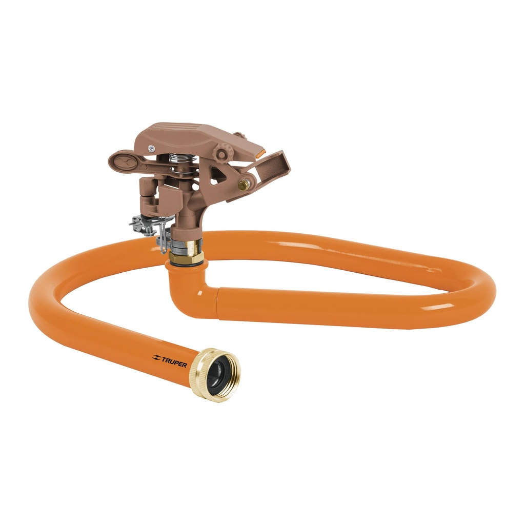 ASPERSOR / ROCIADOR CON BASE Y CONEXION PARA MANGUERA 21MT ALCANCE 360° REF. 10312 MARCA TRUPER