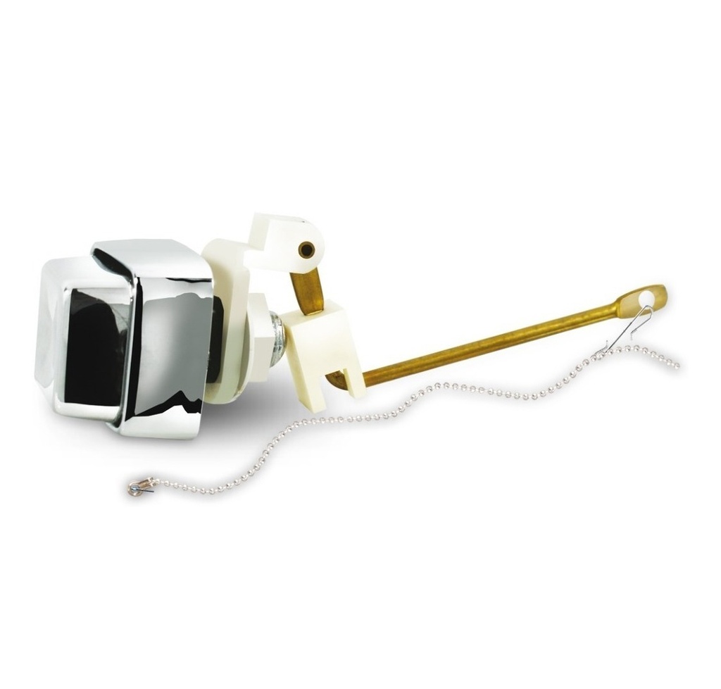 BALANCIN / PUSH BUTTON LATERAL / BOTON CORTO CROMADO PARA HERRAJE DE WC REF. GRI-1454 MARCA BELT-G