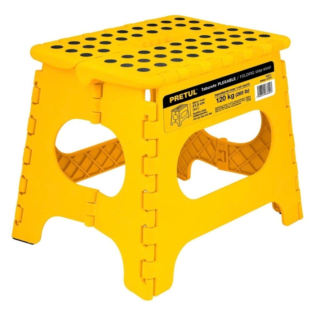 BANCO PLEGABLE 32 CM MOD.TABU-1 REF. 22370 MARCA PRETUL