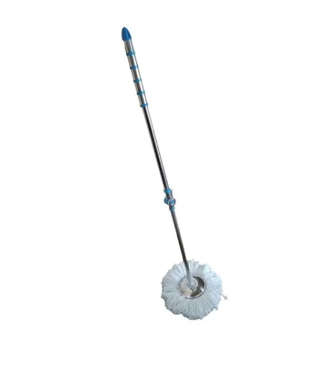 BASTON EXTENSIBLE CENTRIFUGO GIRATORIO 360° ALTO 1,35 CM CON MOPA  ACERO INOX REF. 200054 TAJANARA