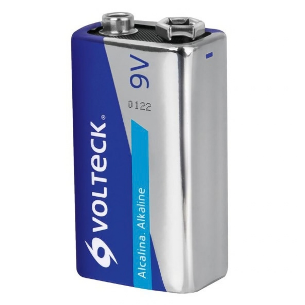 BATERIA CUADRADA TIPO 9V ALCALINA MOD-AL-9V REF. 46319 UNIDAD MARCA VOLTECK