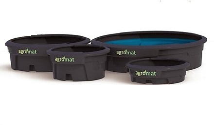 BEBEDERO DE PLASTICO 250 LITROS CIRCULAR ALTO 32 CMS X PROFUND.1.05 MTS REF. BC250 / 00300003 MARCA AGROMAT
