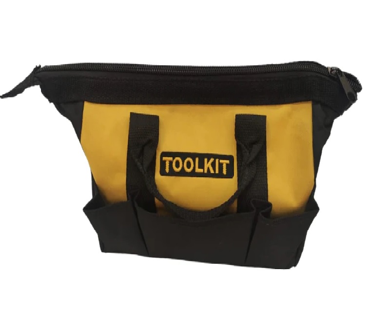 BOLSO PORTA HERRAMIENTAS PARA CONSTRUCCION 16" X 10" AMARILLO REF.TOOLKIT-001 COD.004322 STANLEY