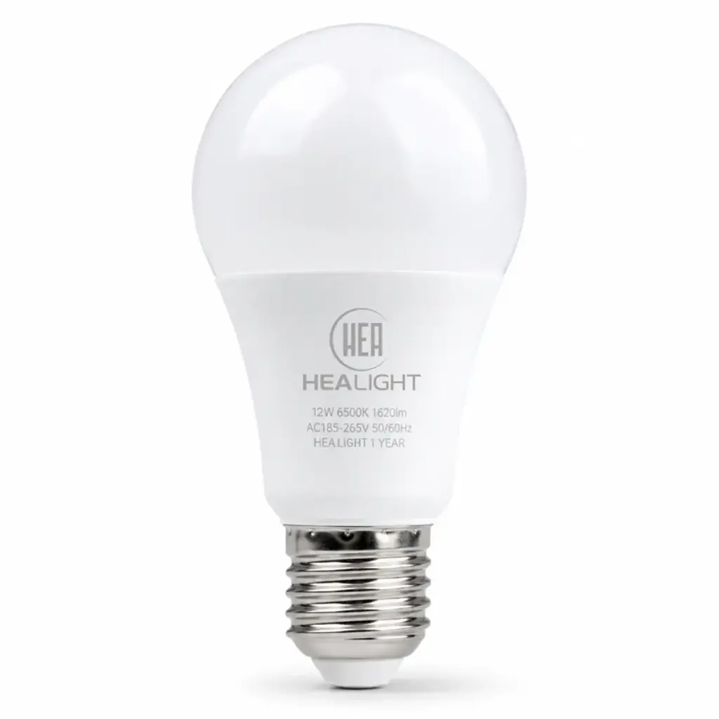 BOMBILLO BULBO 12 W E27 6500 K MULTIVOLTAJE REF. 302823 MARCA HEA LIGHT  