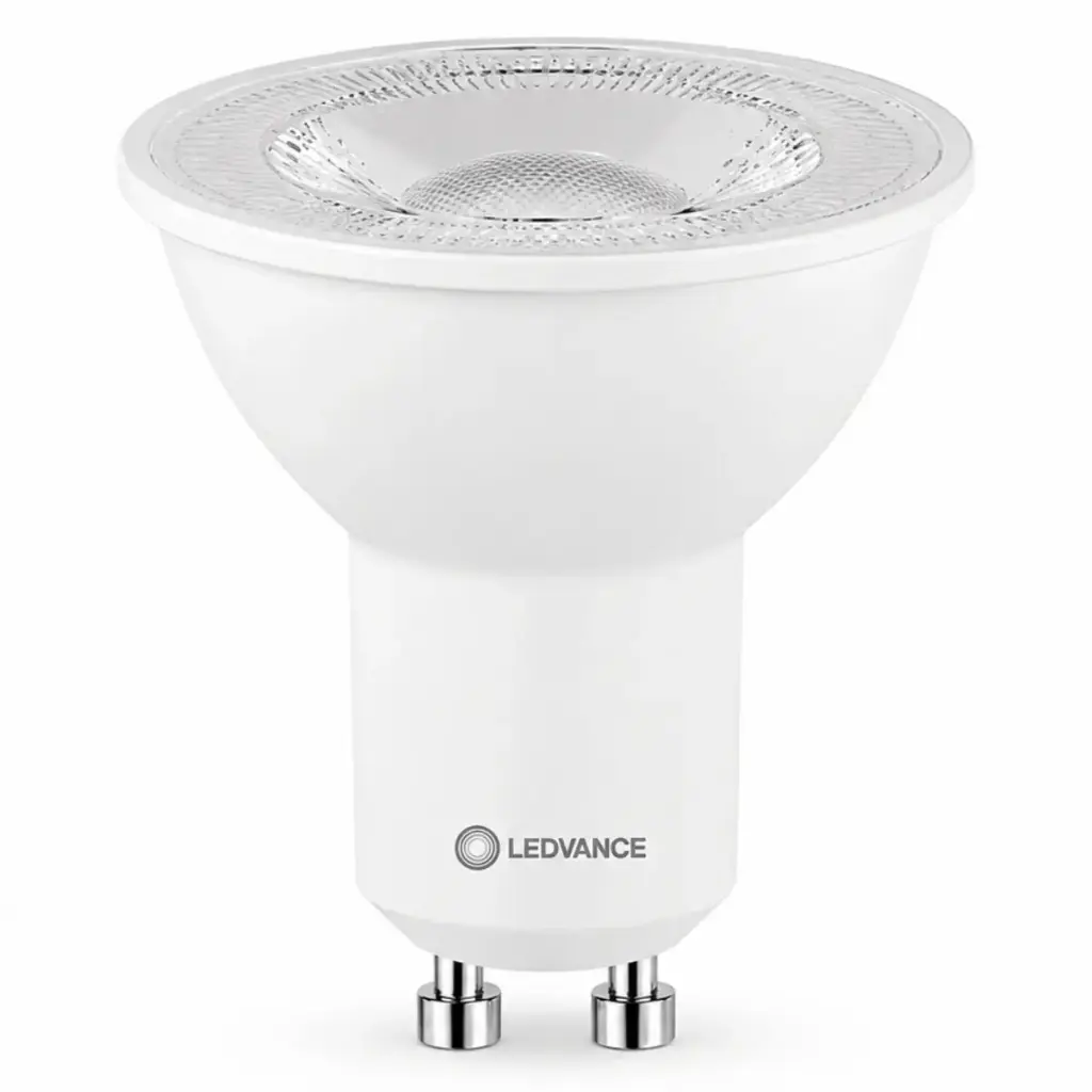 BOMBILLO DICROICO GU10 6W 3000K 550 LM NO DIMERIZABLE REF. 7018747 COD. 693425 MARCA LEDVANCE OSRAM