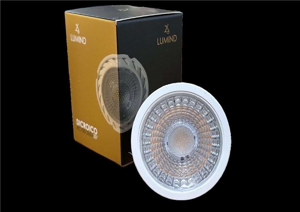 BOMBILLO DICROICO LED DIMEABLE GU10 6 W 4000 K 600 LM 100 -265V REF. LUM-654 MARCA LUMIND