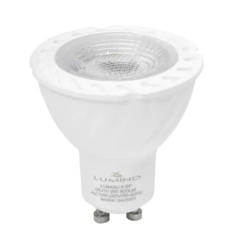 BOMBILLO DICROICO LED DIMEABLE GU10 6 W 4000 K 600 LM 100 -265V REF. LUM-654 MARCA LUMIND