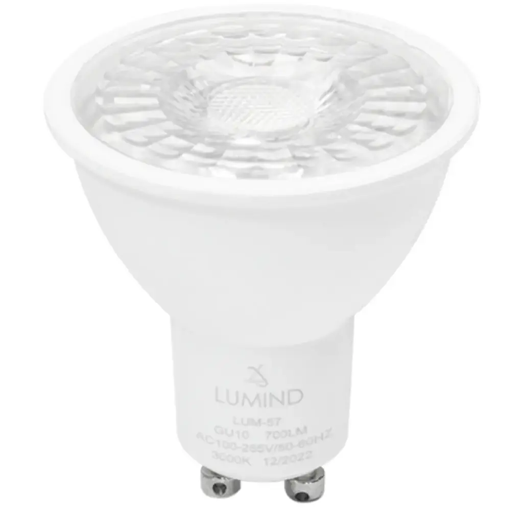 BOMBILLO DICROICO LED GU10 7.50 W 3000 K 700 LM 50 - 60 HZ AC 85-265 V REF. LUM-57 MARCA LUMIND