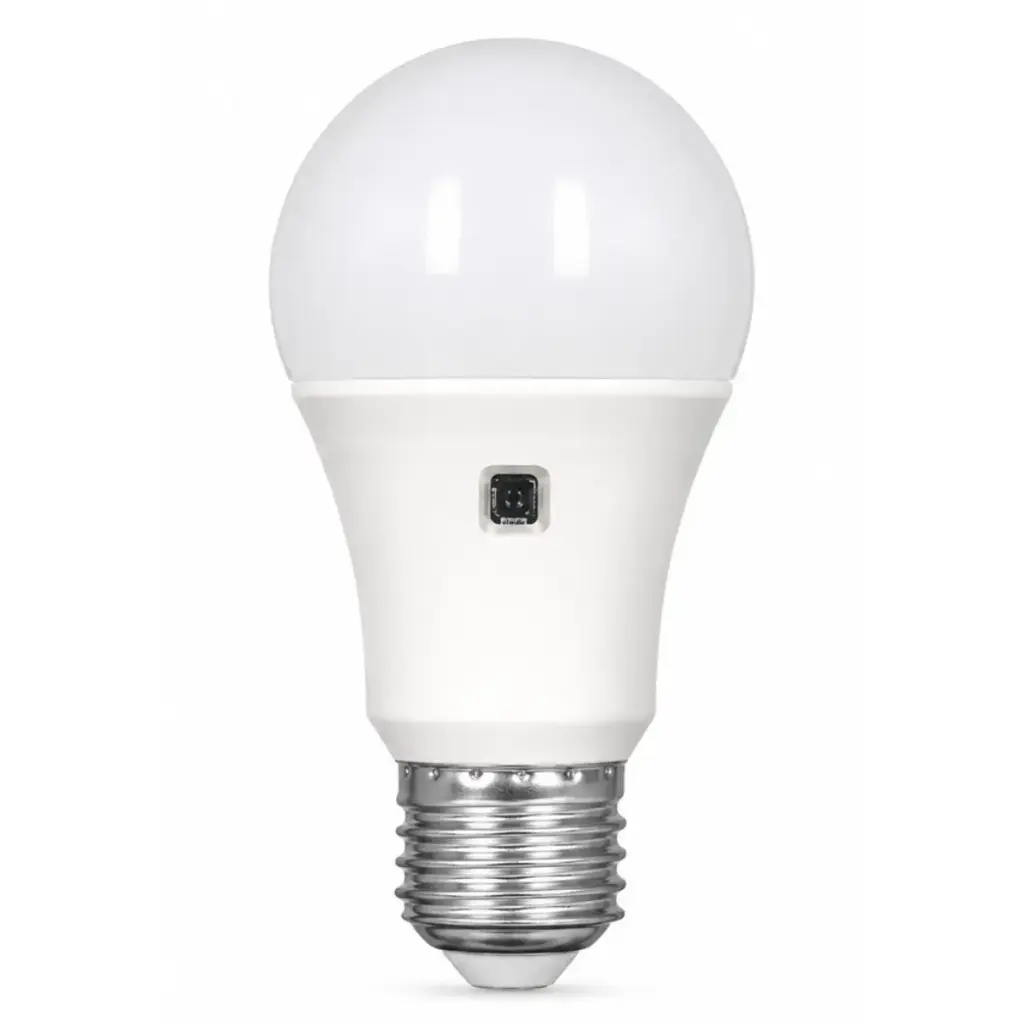 BOMBILLO LED T/BULBO C/SENSOR FOTOCELDA 9W A60 E27 90-277V REF.BOM03068 COD.308771 MARCA HEA LIGHT