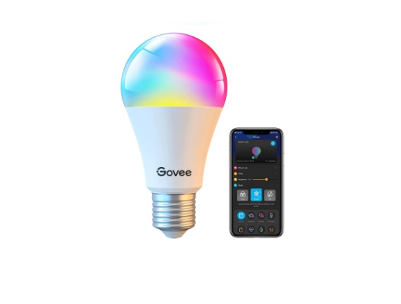 BOMBILLO LED TIPO BULBO A19 RGB SMART WIFI 7W 650 LM UNIDAD REF.H6001701 MARCA GOVEE