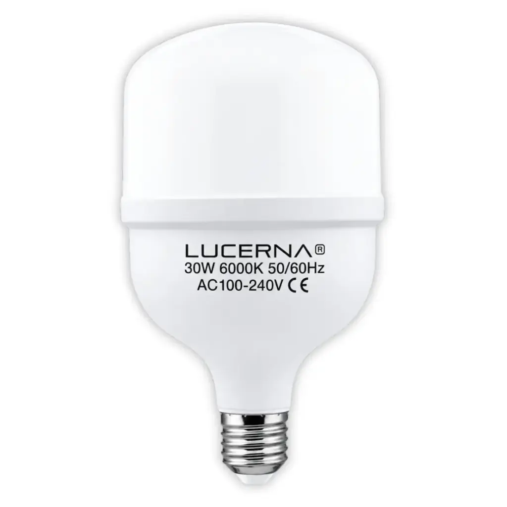 BOMBILLO LED TIPO BULBO CUADRADO DE 30 W E27 6000 K 2400 LM AC 100 - 240 V COD.726775 MARCA LUCERNA