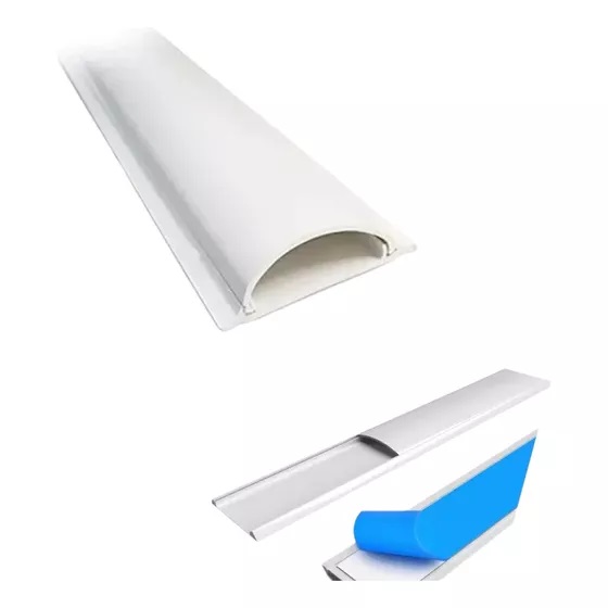 CANALETA DE PVC CON ADHESIVO PARA PISO 7 X 2 CM X 2 MTS COLOR NEGRO MARCA SAMG ELECTRIC