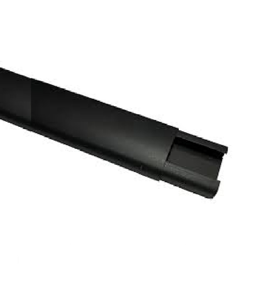 CANALETA DE PVC CON ADHESIVO PARA PISO 70 X 20 MM X 2 MTS COLOR NEGRO MARCA SAMG ELECTRIC