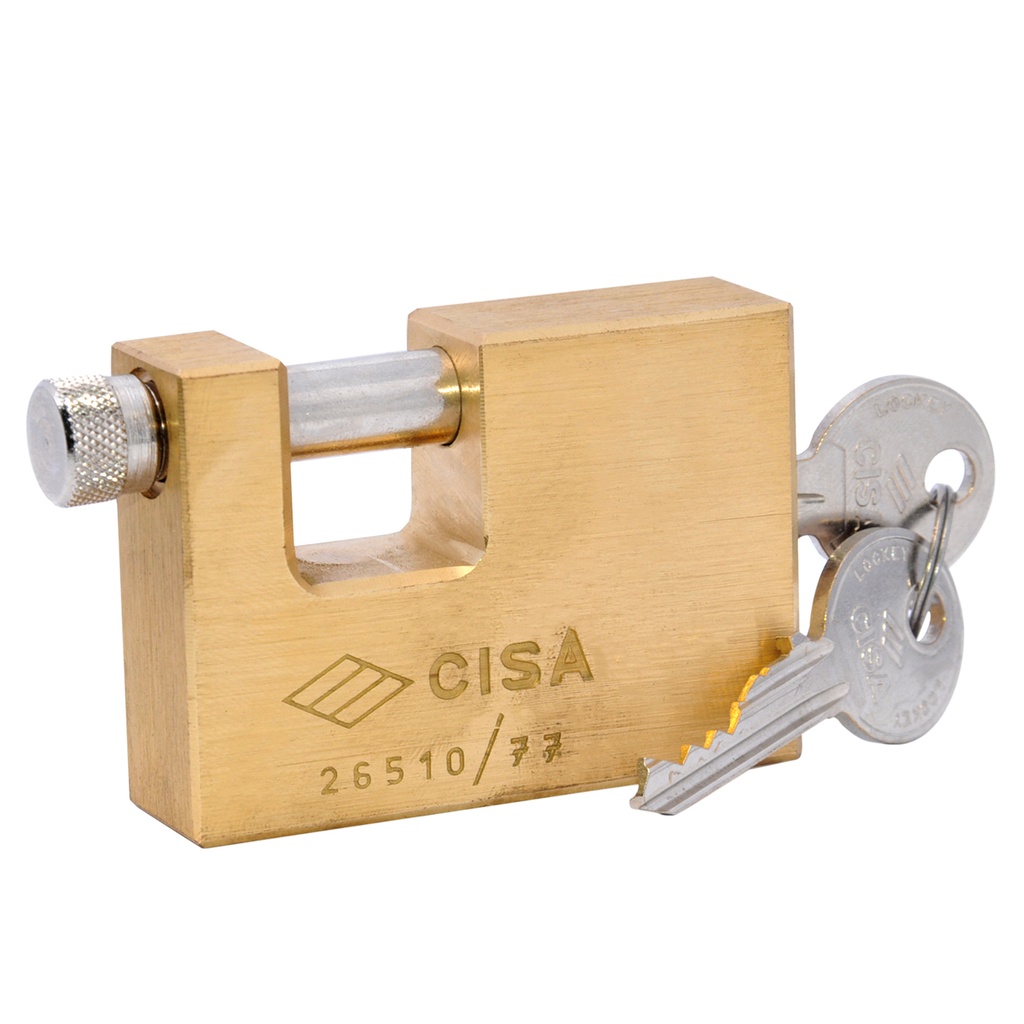 CANDADO ANTICIZALLA DE 77 MM EN CAJA REF. 12640093 MARCA CISA