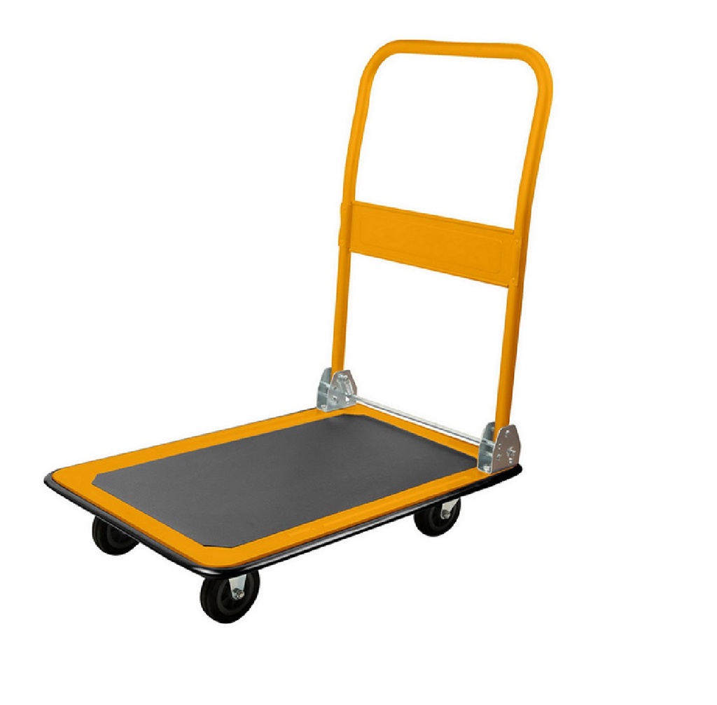 CARRETILLA MANUAL 150 K. CON PLATAFORMA PLEGABLE 730 X 470 X 830 MM REF 62605 MARCA TOLSEN