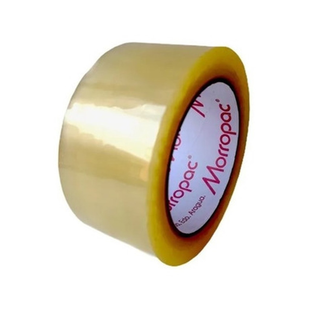 CINTA DE EMBALAR MORROPAC 48MM X 35 MTS TRANSP. CORE ROJO REF.2140PAM1 / 7591894000069 MARCA CELOVEN