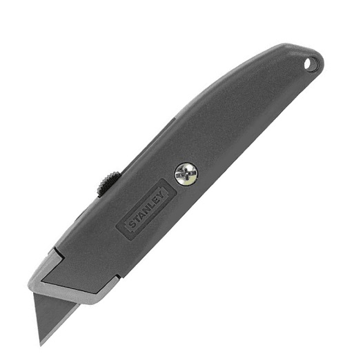 CUCHILLA / EXACTO PLASTICO Y METAL RETRACTIL C/B C/ 1 HOJA REF. 101751 / CUC-704 MARCA STANLEY