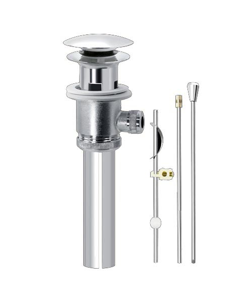 DESAGUE AUTOMATICO PARA LAVAMANO METALICO CROMADO 1 1/4" C/PALANCA HONGO REF. GRI-1449 MARCA BELT-G