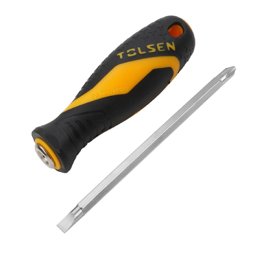 DESTORNILLADOR 2 EN 1 PALA - ESTRIA ( 6.35 X 130 MM - PH2 + SL6MM ) REF. 20042 MARCA TOLSEN