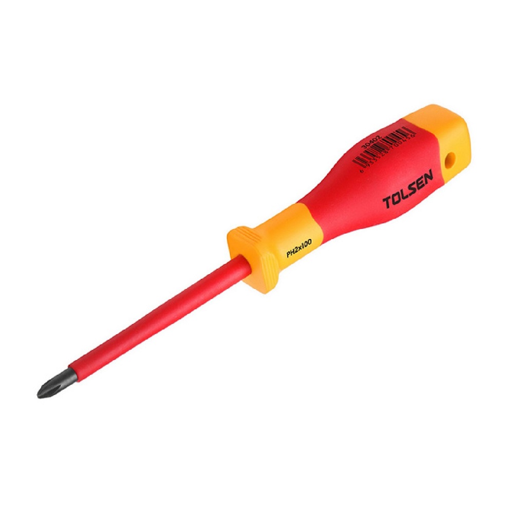 DESTORNILLADOR ESTRIA PH3 150 MM MANGO DE MATERIAL AISLANTE REF: V30403 MARCA TOLSEN